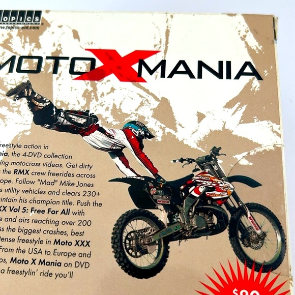 Moto Mania Boxed Set Of 4 Motocross Freestyle Action DVDS 2007 Collector’s Set - Picture 6 of 12